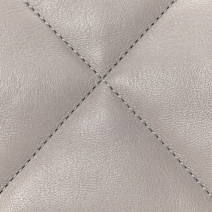 Chanel Lambskin Quilted Chanel 19 Shopping Bag Grey 8 of 10