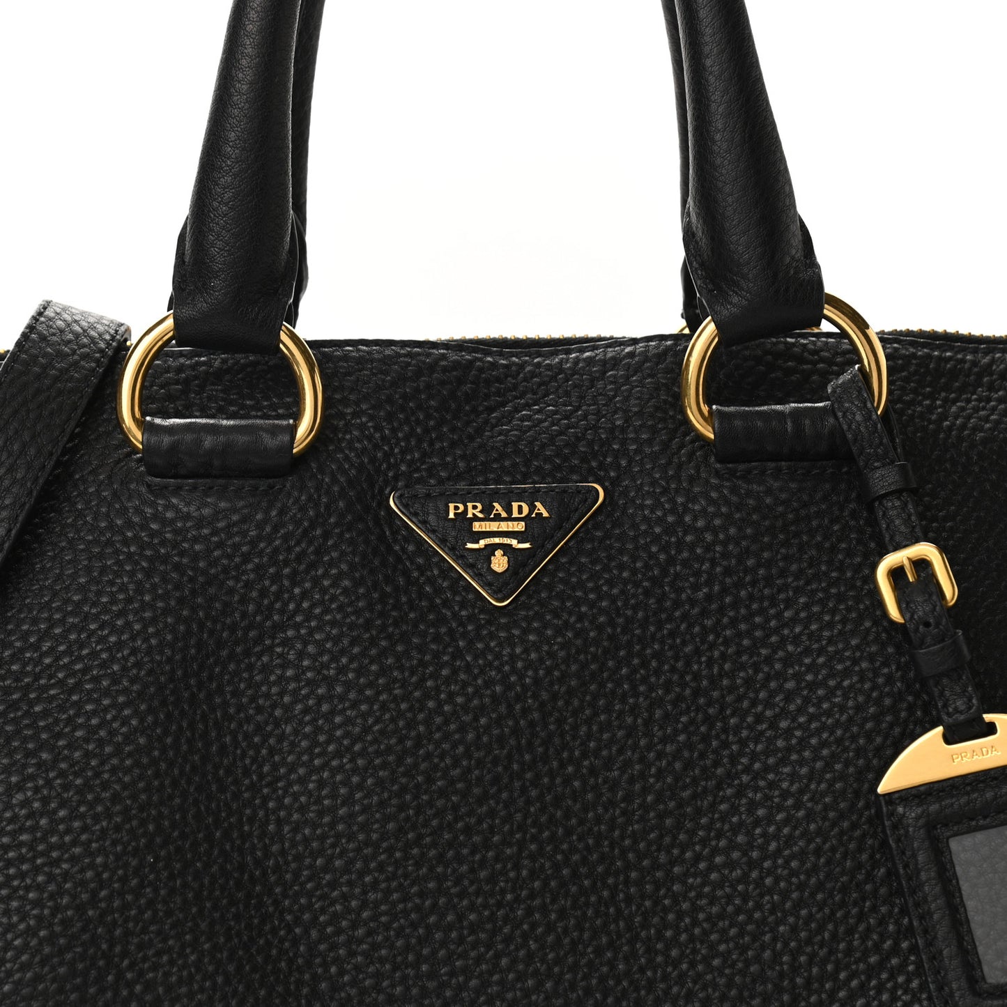 Vitello Daino Tote Black