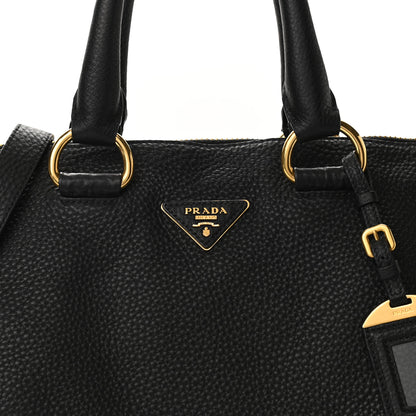 Prada Vitello Daino Tote Black 8 of 10