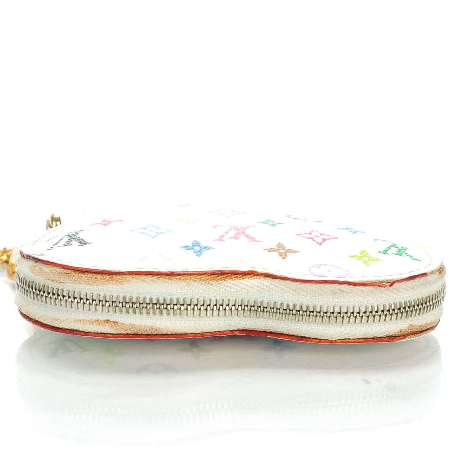 Louis Vuitton Monogram Multicolor Coeur Heart Coin Purse White 6 of 8