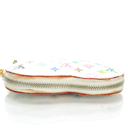 Louis Vuitton Monogram Multicolor Coeur Heart Coin Purse White 6 of 8