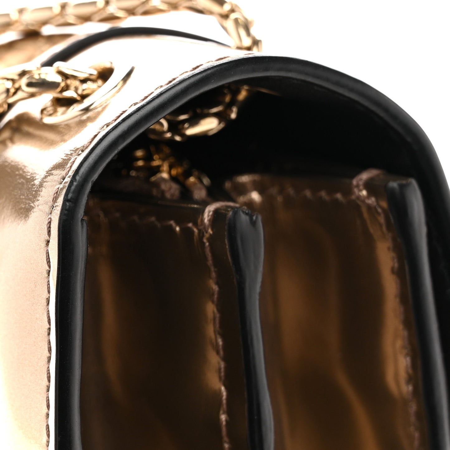 Metallic Calfskin Serpenti Forever Crossbody Bag Bronze
