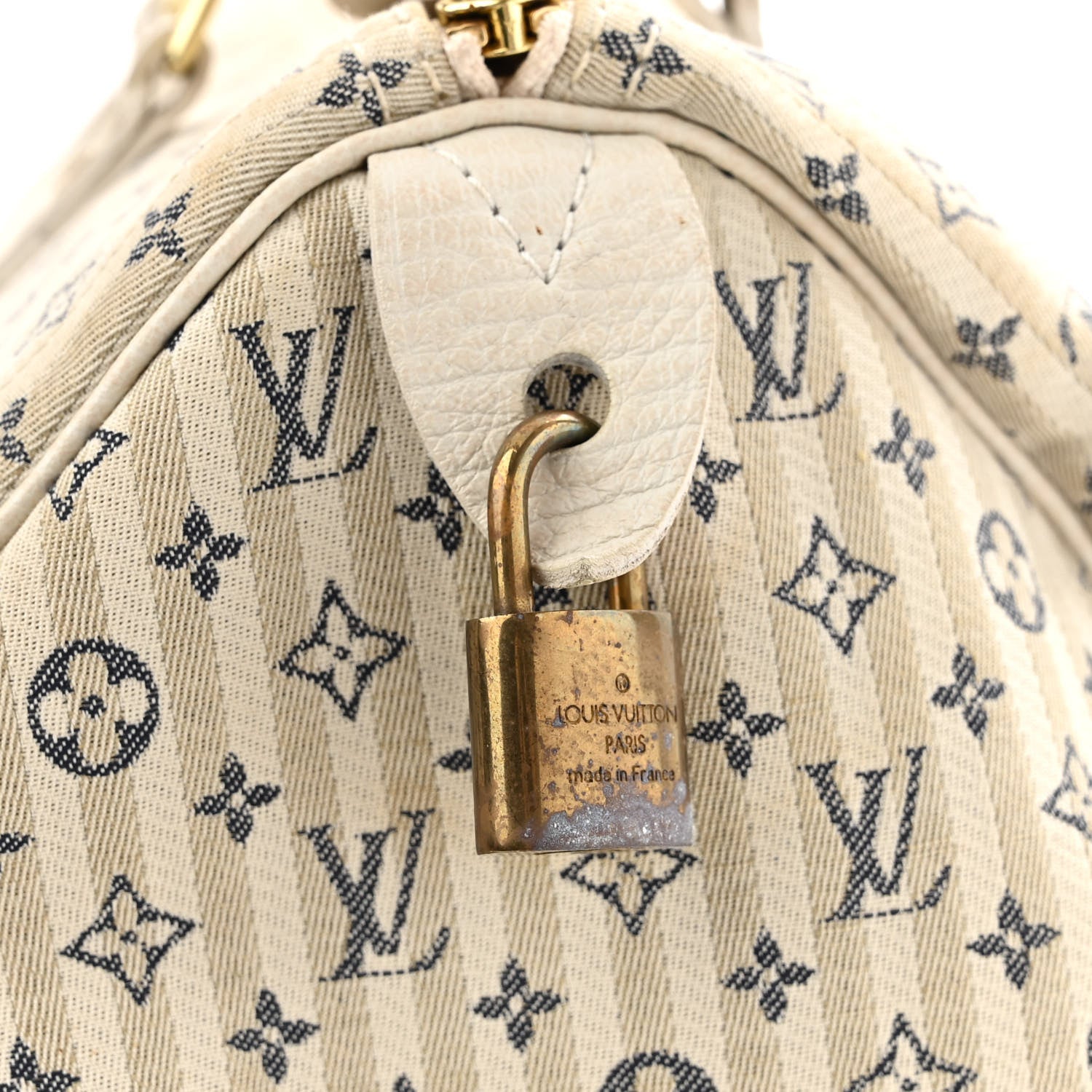 Louis Vuitton Mini Lin Croisette Speedy 30 Blue 15 of 15