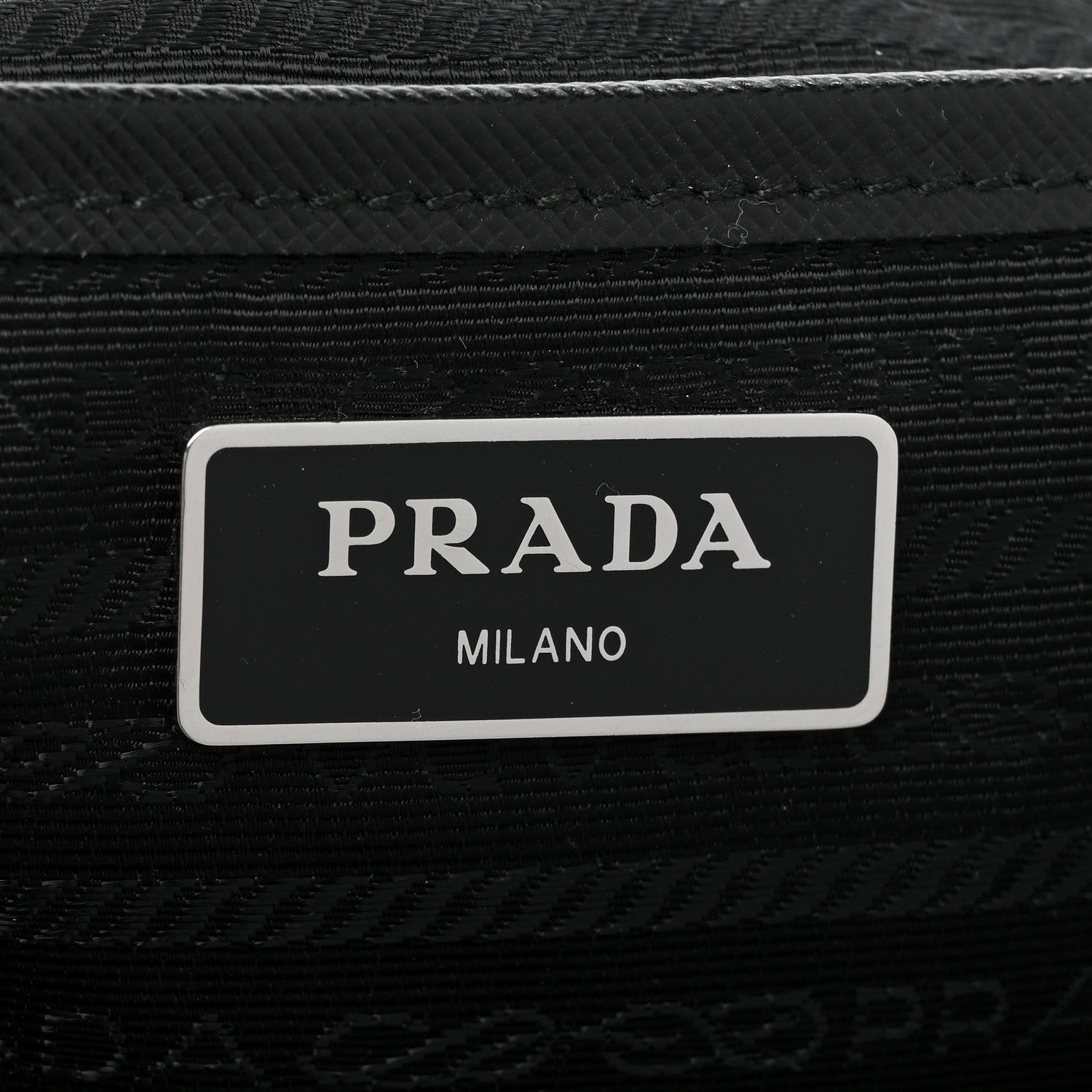 Prada Tessuto Nylon Saffiano Medium Backpack Black 6 of 8