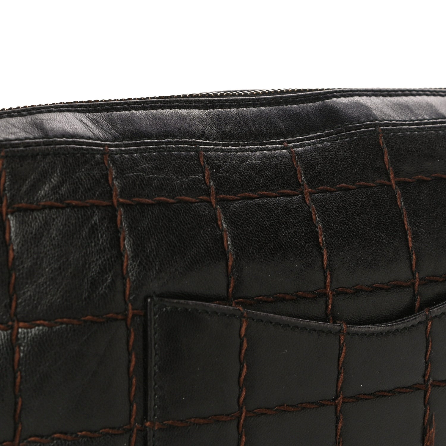 Chanel Lambskin Quilted Chocolate Bar Camera Case Black 16 of 18