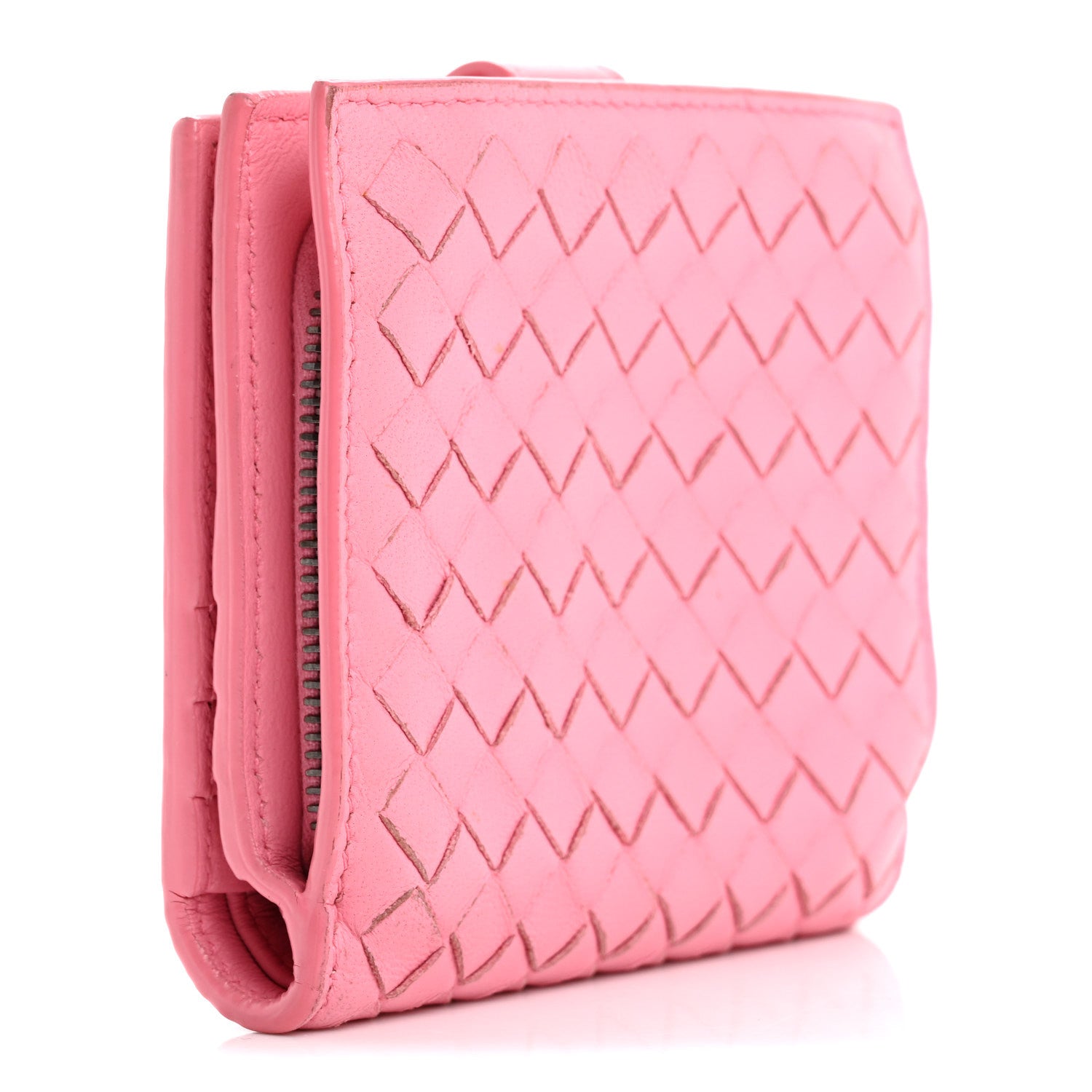 Bottega Veneta Nappa Intrecciato French Flap Wallet Watteau 3 of 15