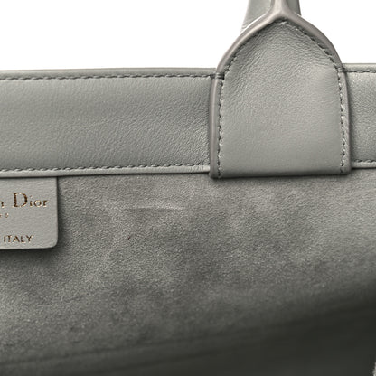 Christian Dior Calfskin Embossed Medium Book Tote Grey 12 of 20