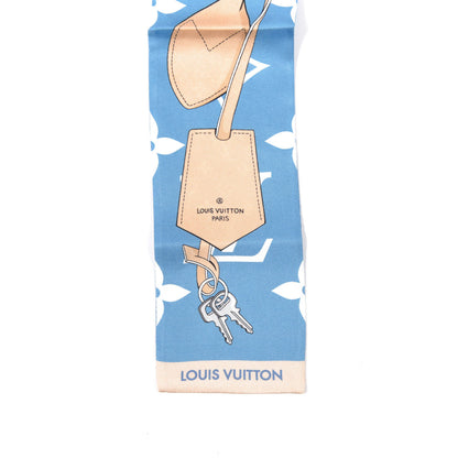 Louis Vuitton Silk Monogram Gradient By The Pool Bandeau Blue 3 of 5