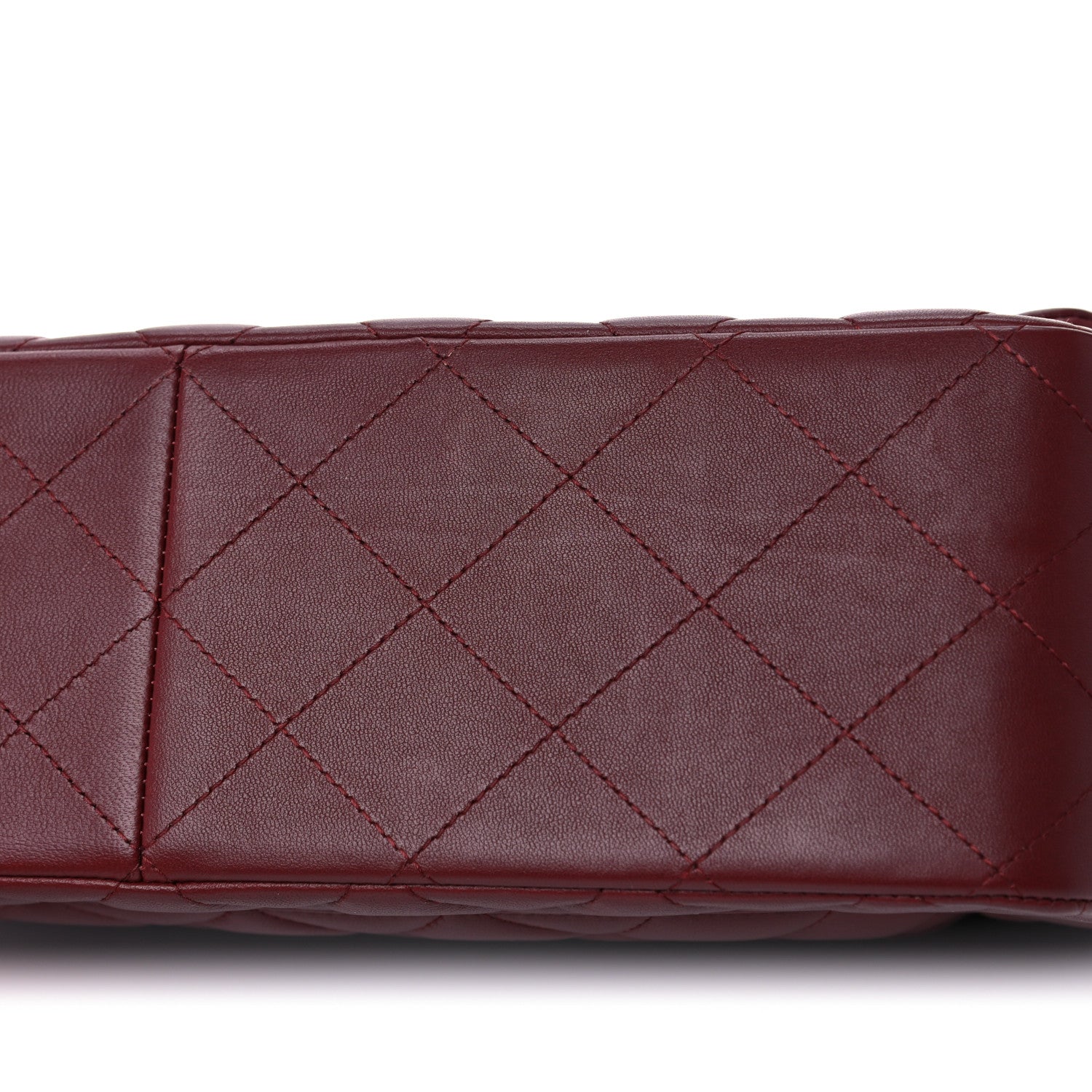 Chanel Lambskin Quilted Jumbo Double Flap Burgundy 16 of 19