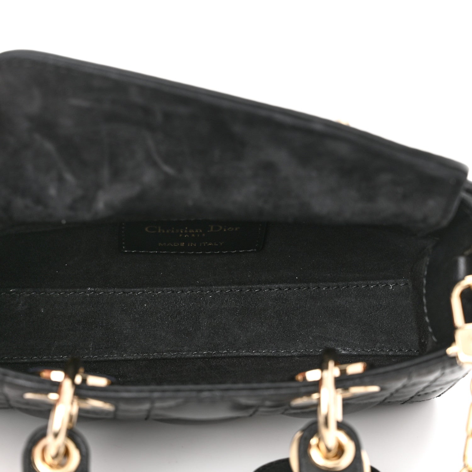 Christian Dior Lambskin Cannage Micro Lady D-Joy Black 5 of 10