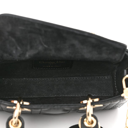 Christian Dior Lambskin Cannage Micro Lady D-Joy Black 5 of 10