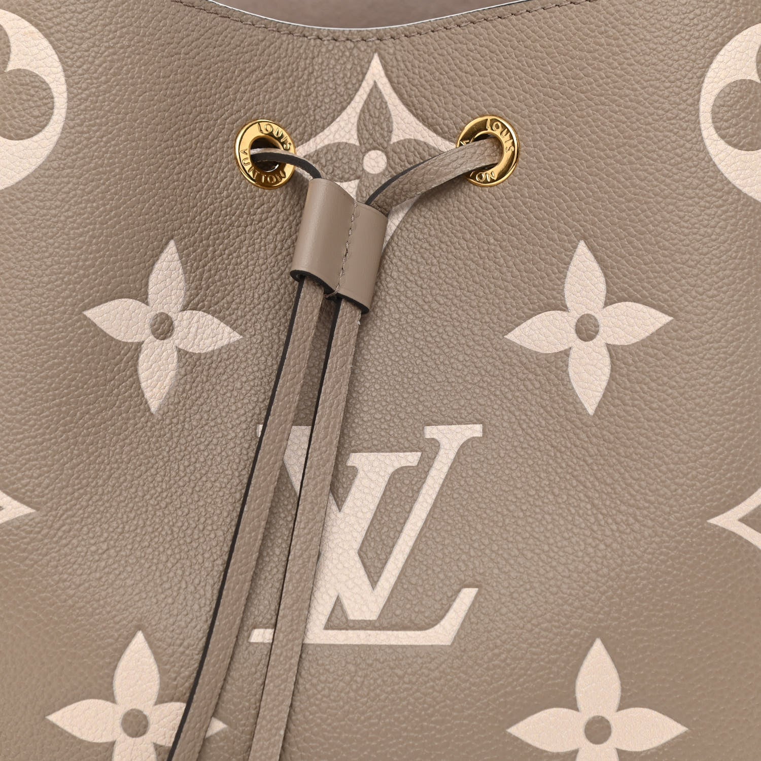 Louis Vuitton Empreinte Monogram Giant Neonoe MM Tourterelle Creme 9 of 11