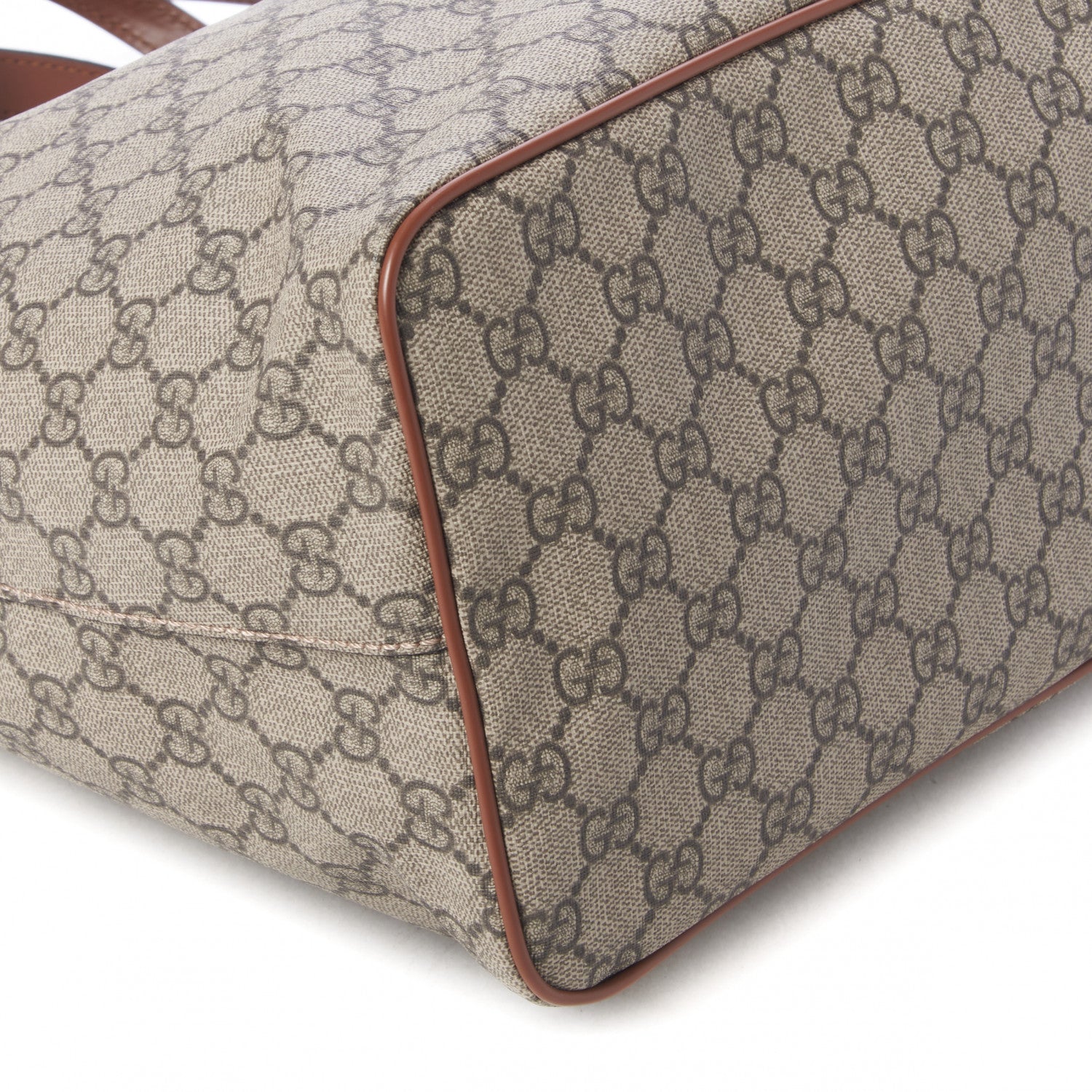 Gucci Soft GG Supreme Monogram Medium Crossbody Tote Beige Cuir 9 of 9