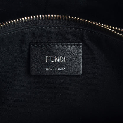 Fendi Vitello Dolce Marquetry Medium By The Way Boston Bag Black Multicolor 6 of 8