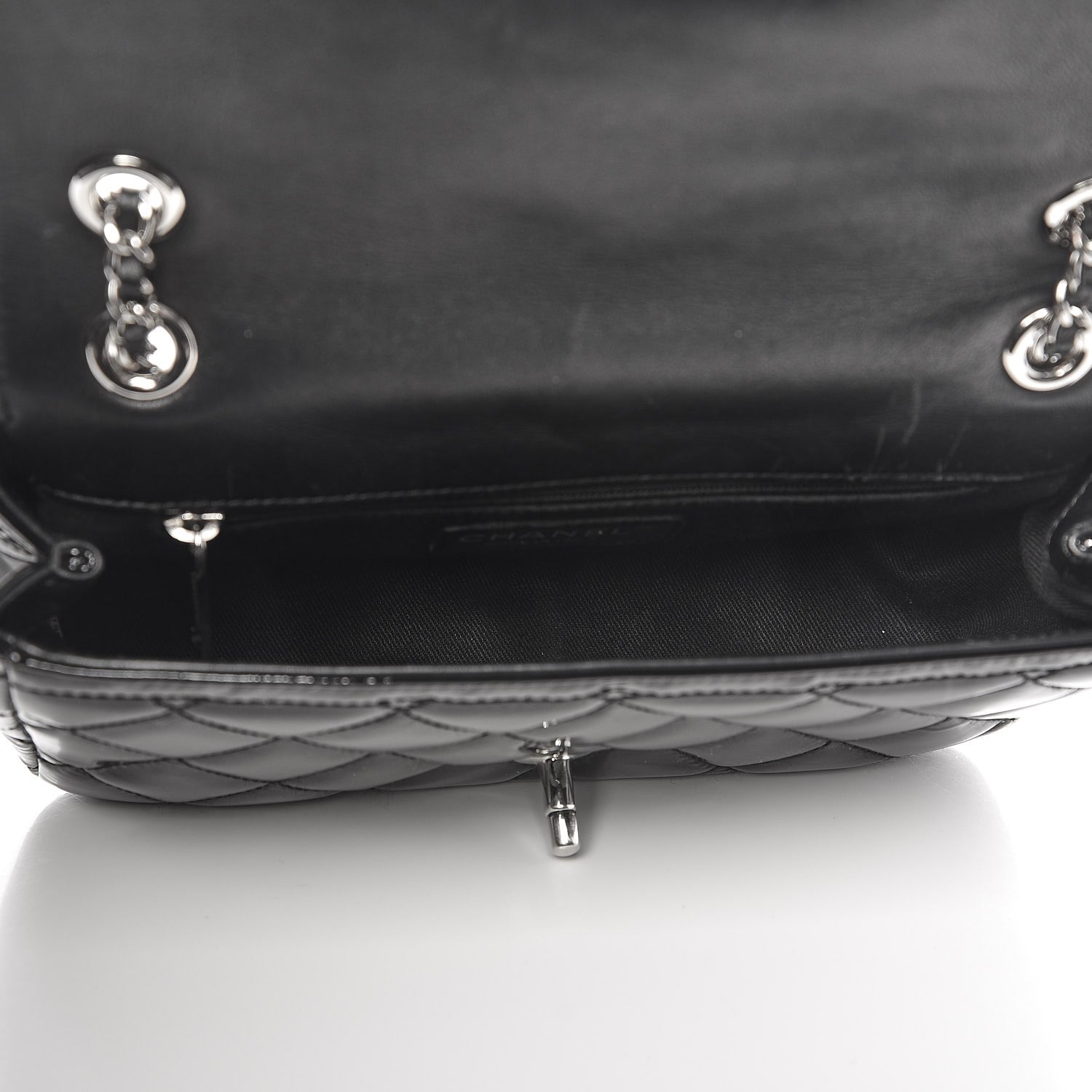 Chanel Patent Quilted Small Coco Shine Flap Black 5 of 8