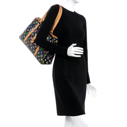 Louis Vuitton Monogram Multicolor Aurelia MM Black 2 of 12