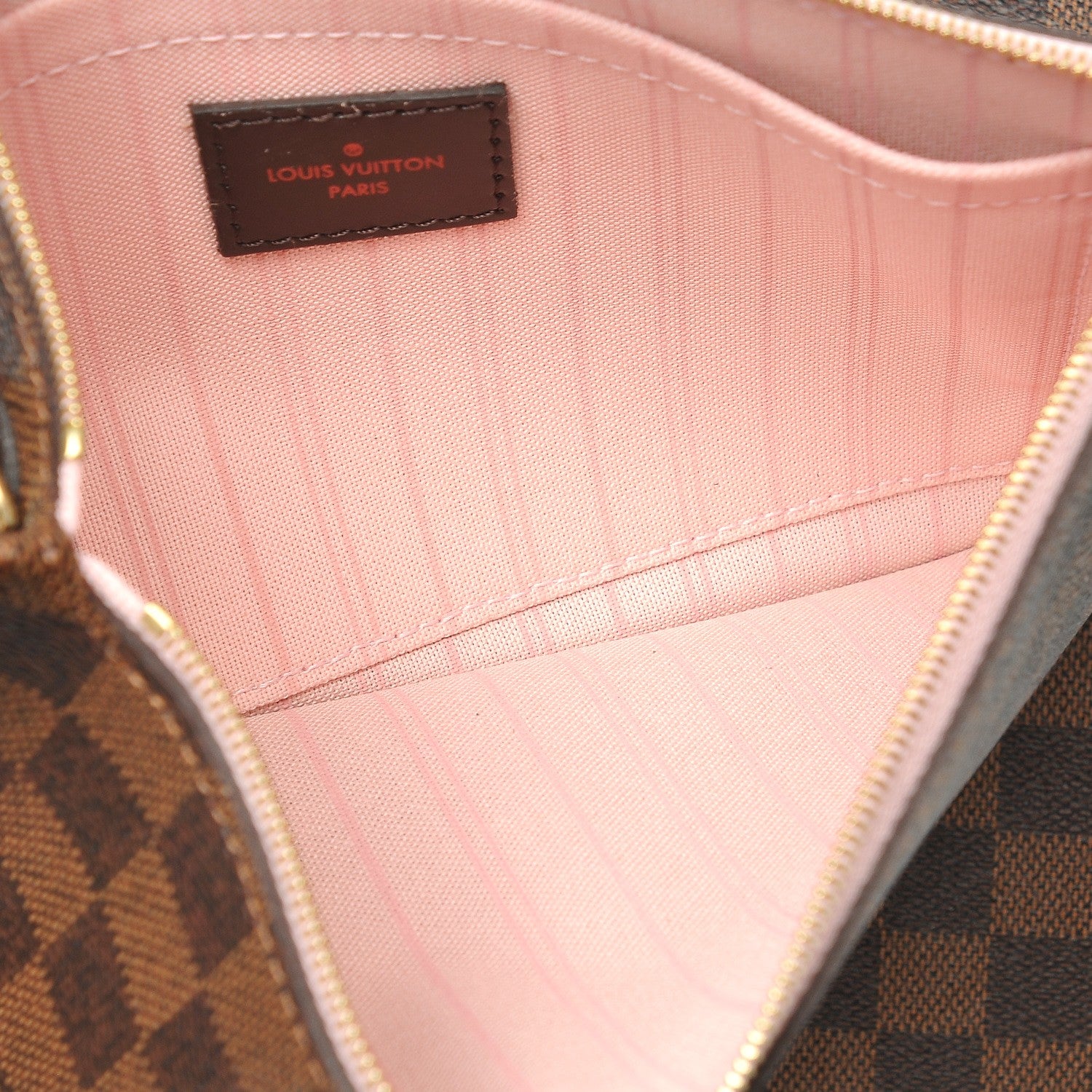 Louis Vuitton Damier Ebene Neo Neverfull MM Rose Ballerine 6 of 9