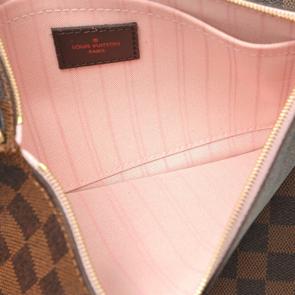 Louis Vuitton Damier Ebene Neo Neverfull MM Rose Ballerine 6 of 9