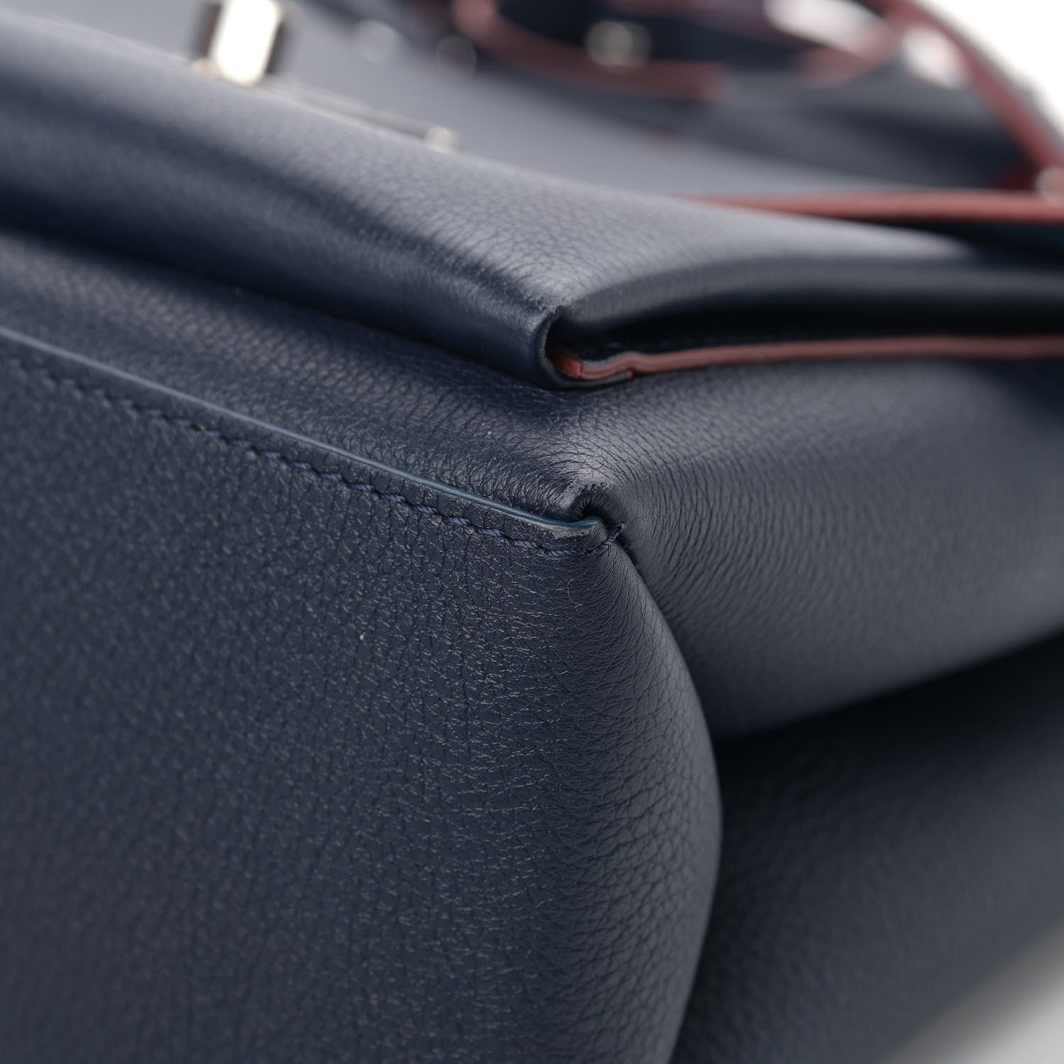 Louis Vuitton Soft Calfskin My Lockme Top Handle Marine Rouge 9 of 11