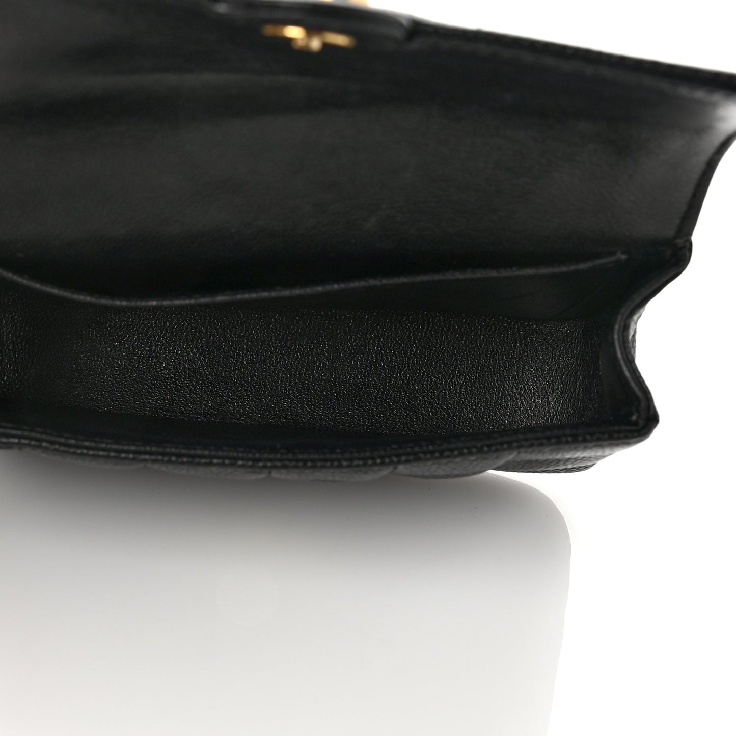 Caviar Chocolate Bar Quilted Flap Waist Belt Bag 90 36 Black