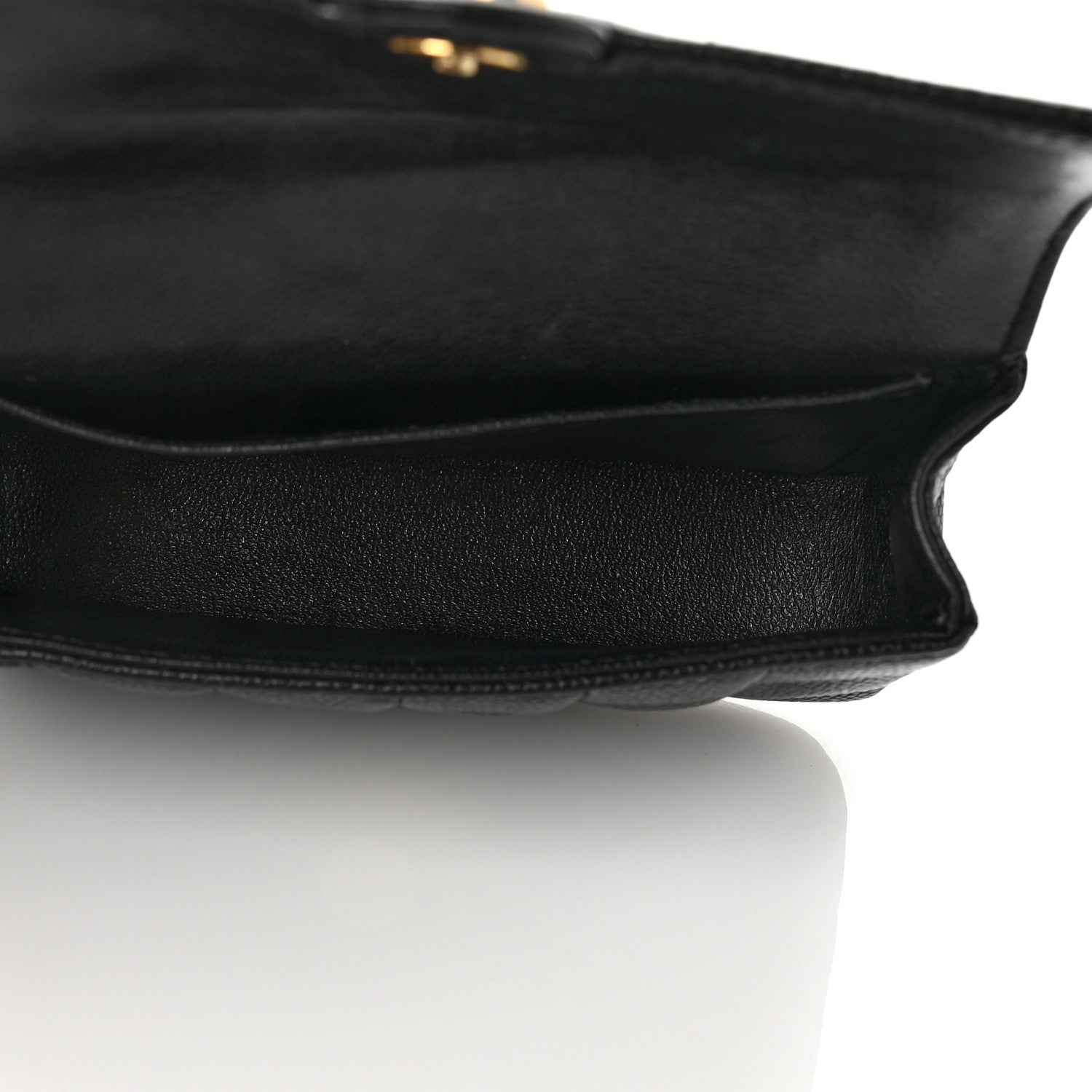 Chanel Caviar Chocolate Bar Quilted Flap Waist Belt Bag 90 36 Black 4 of 8