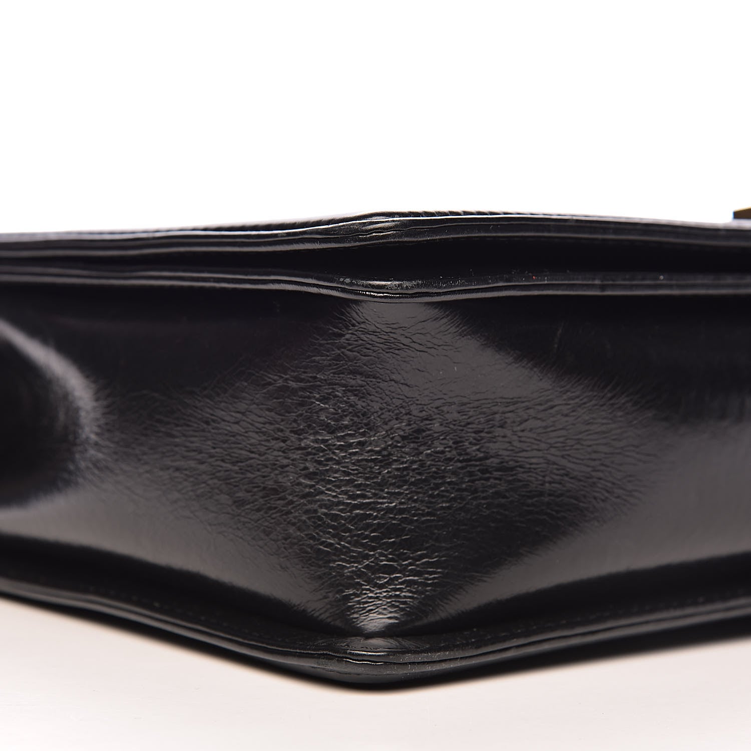 Chanel Aged Glazed Calfskin Quilted Large Boy Flap Black 13 of 16