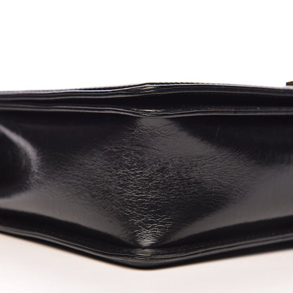 Chanel Aged Glazed Calfskin Quilted Large Boy Flap Black 13 of 16