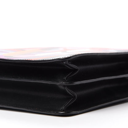 Prada Saffiano Lipstick Print Shoulder Bag Black Multicolor 7 of 9