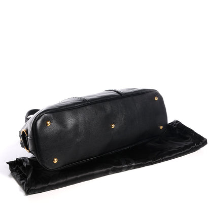 Saint Laurent Leather Large Muse Black 4 of 10