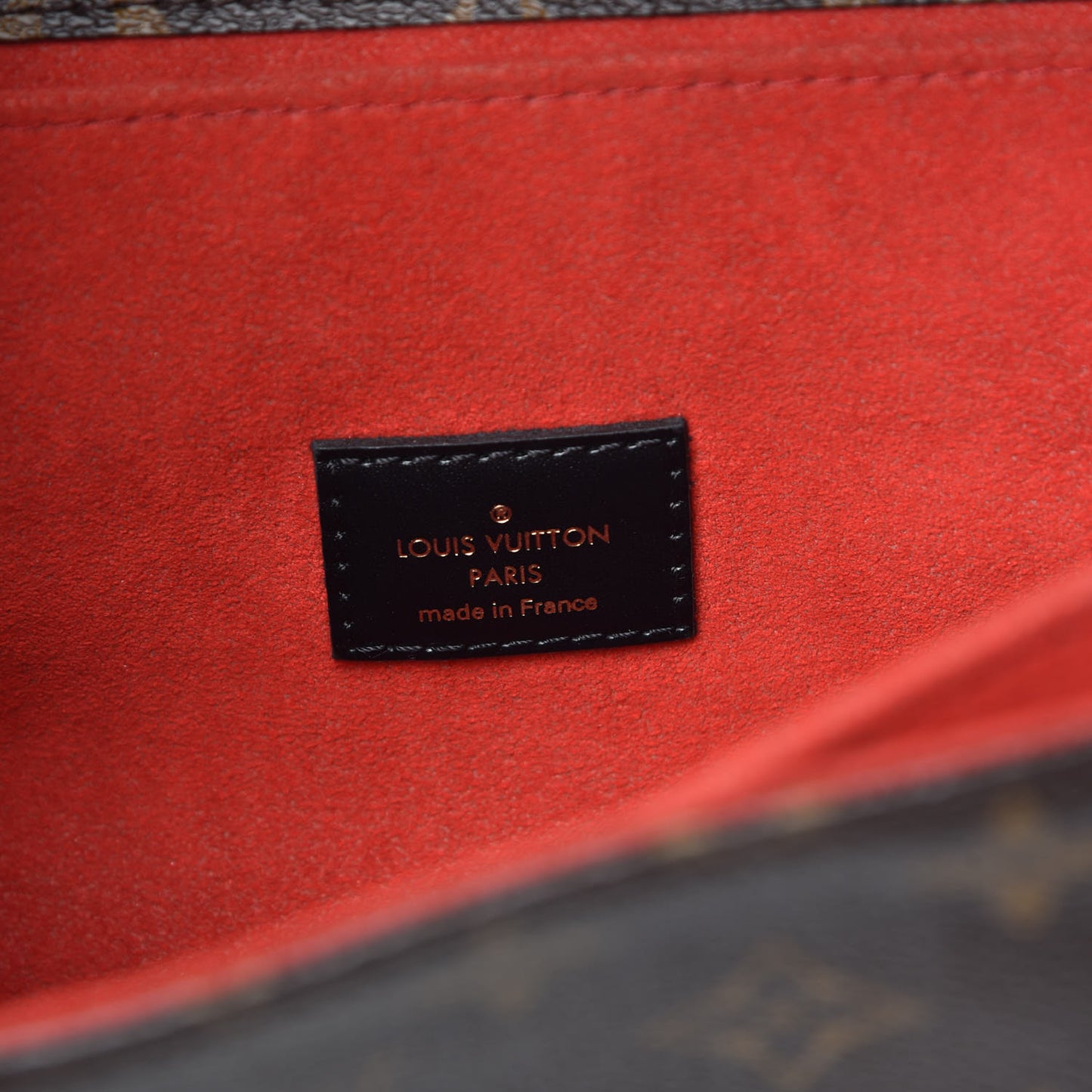 Monogram Braided Pochette Metis Coquelicot