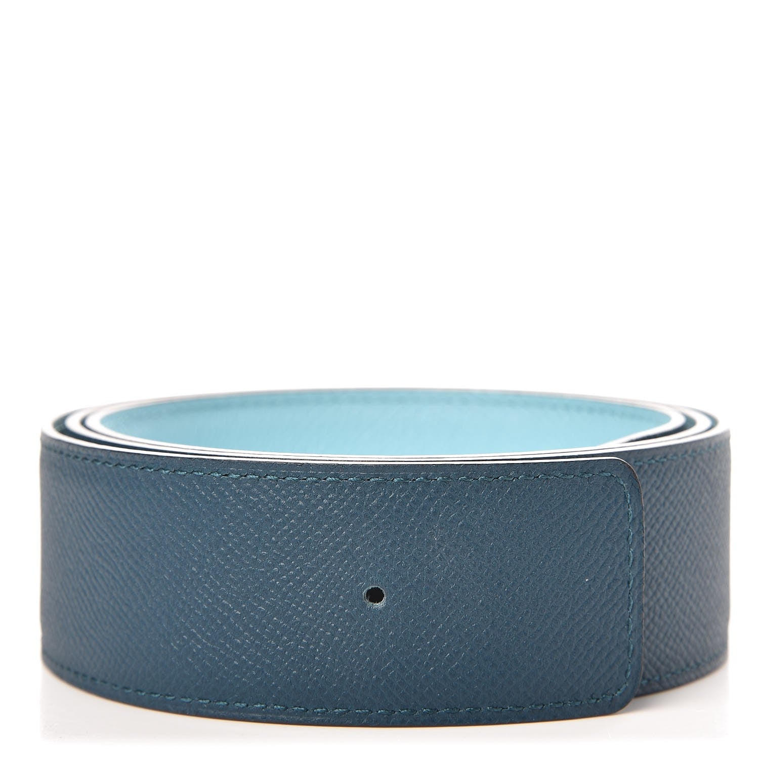 Hermes Epsom 42mm Belt Strap 95 Colvert Bleu Atoll 1 of 4