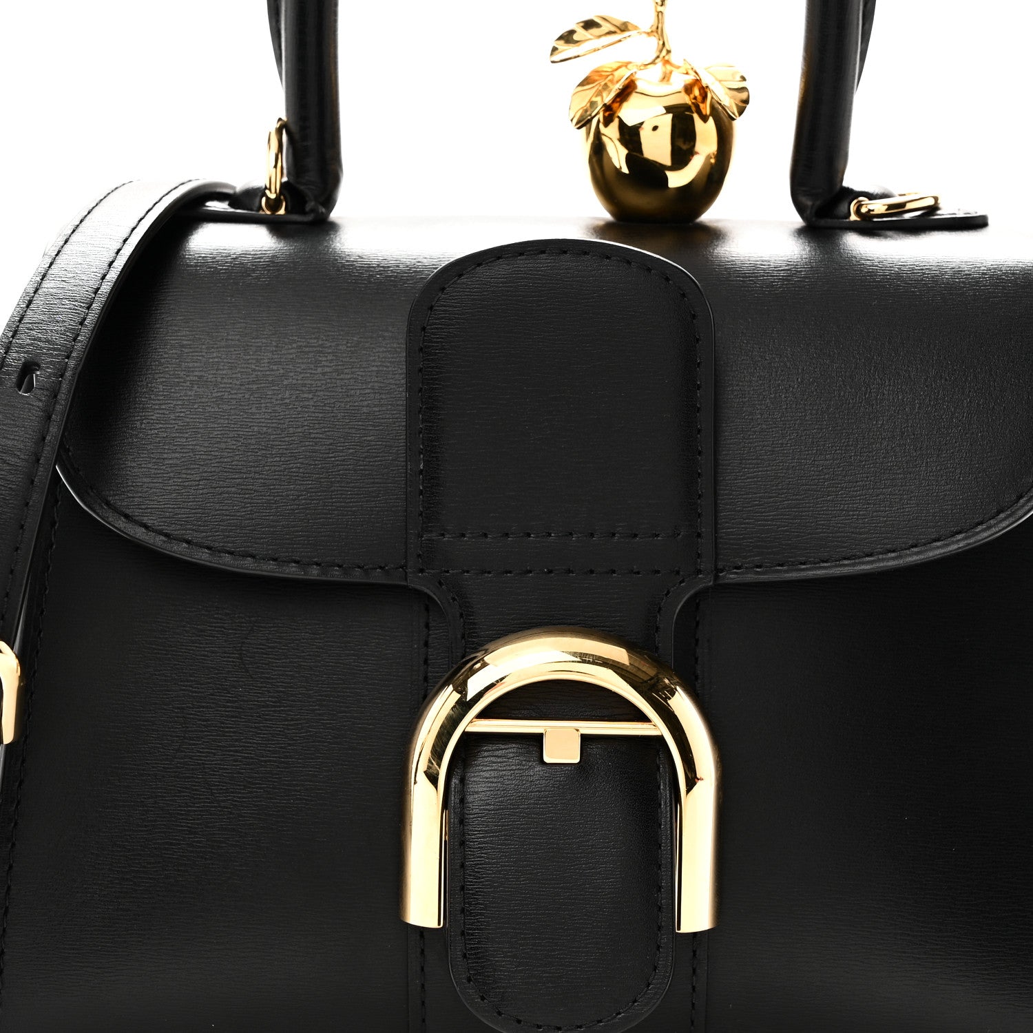 Delvaux Box Calfskin Apple In The Sky Mini Brillant Satchel Black 9 of 11