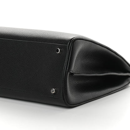 Gucci Grainy Calfskin Medium Zumi Top Handle Bag Black 9 of 9