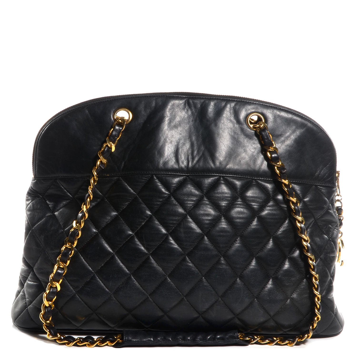 Chanel Lambskin Quilted Shoulder Bag Black 1 of 7