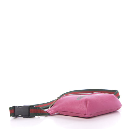Gucci Grained Calfskin Small Logo Belt Bag Box Pink Green 4 of 10
