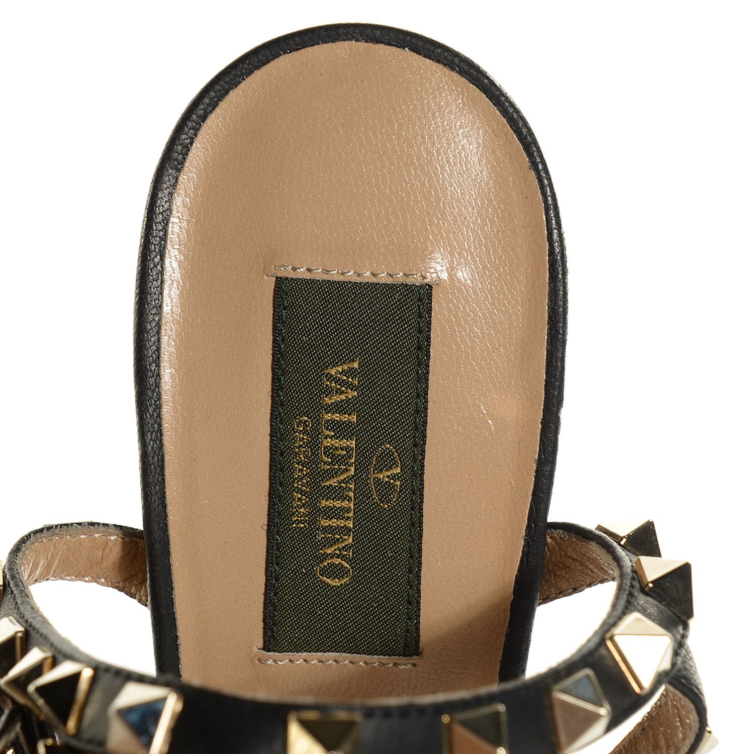 Valentino Garavani Crystal Camouflage Rockstud Ankle Strap 65mm Pumps 39 Black 7 of 7