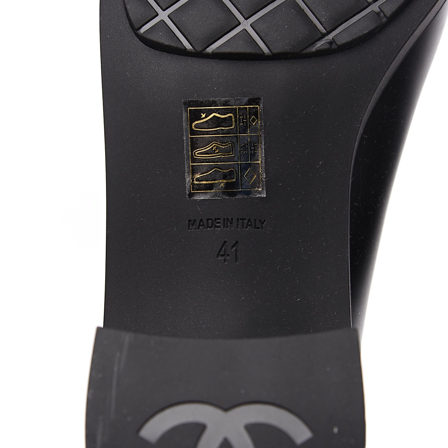 Chanel PVC Tweed High Boots 41 Black 8 of 10