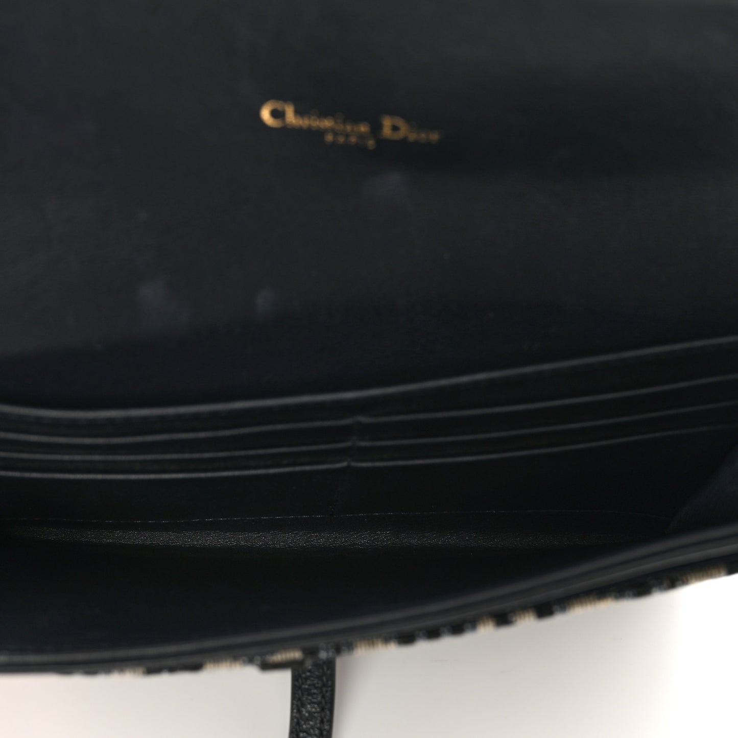 Oblique Saddle Chain Long Wallet Blue