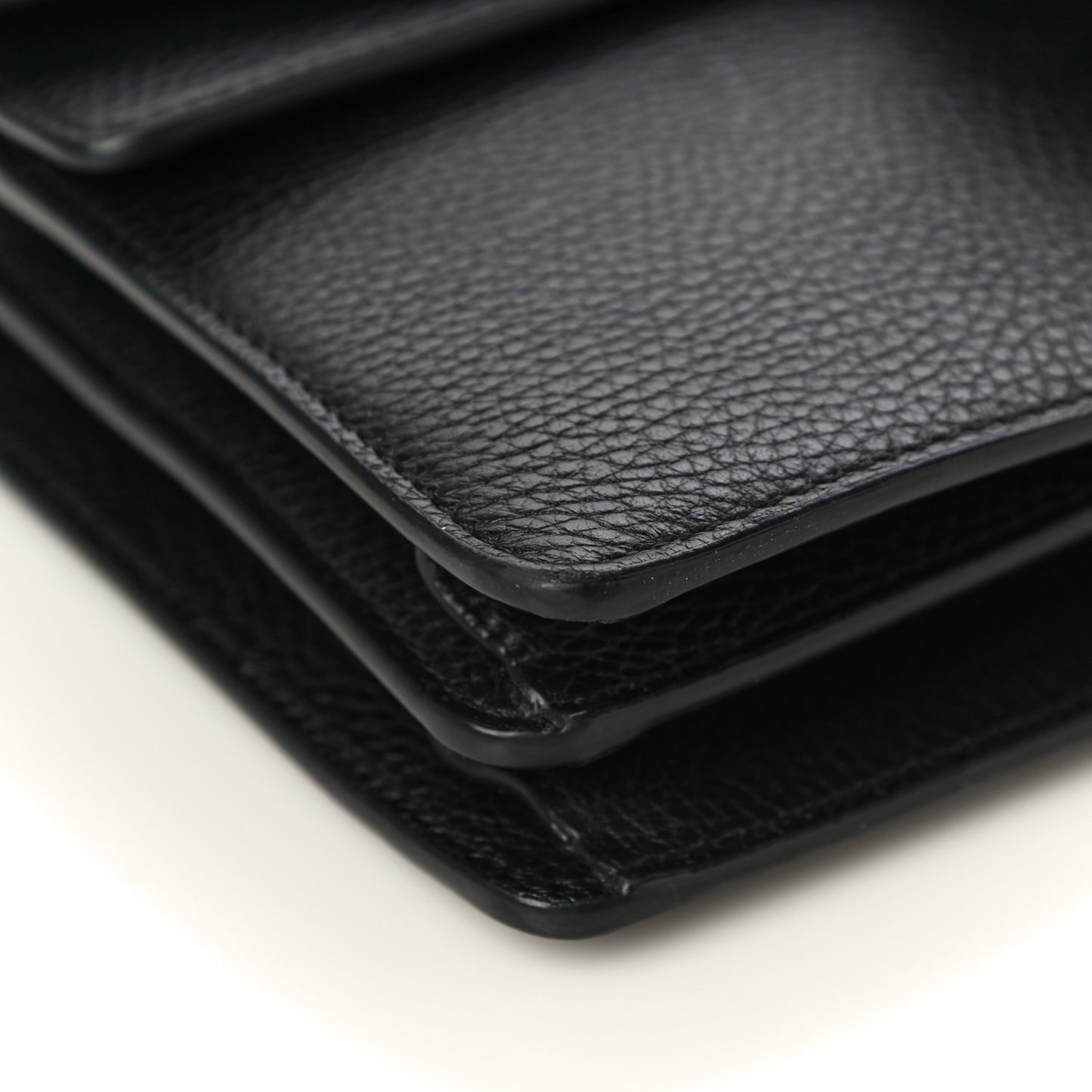 Pebbled Calfskin Small Dionysus Shoulder Bag Black