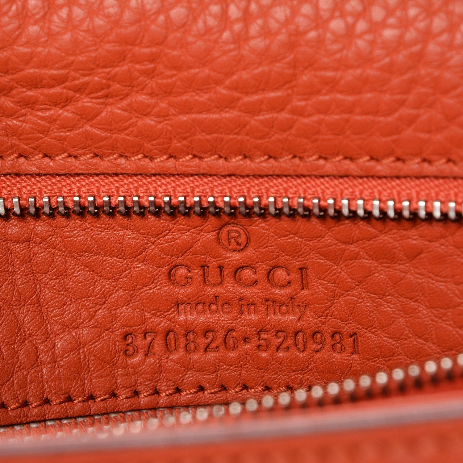 Gucci Cellarius Calfskin Medium Bamboo Daily Flap Shoulder Bag New Dark Orange 5 of 6