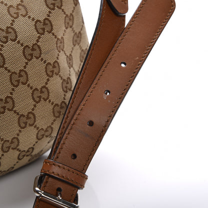 Gucci Monogram Medium Half Moon Hobo Brown 11 of 12