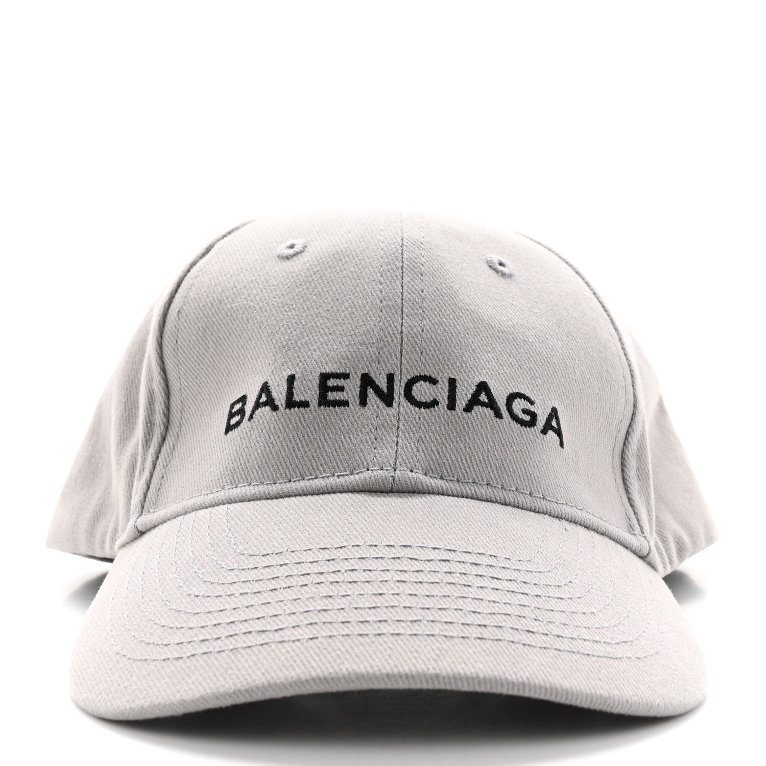 Balenciaga Cotton Drill Logo New Baseball Hat L Lead Black 3 of 12