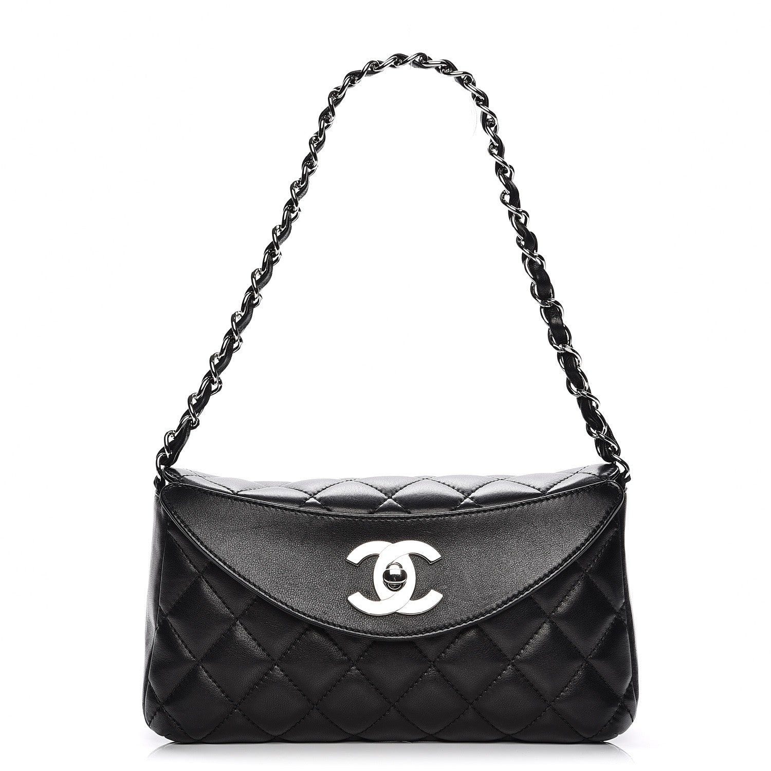 Chanel Lambskin Quilted Flap Bag Black 1 of 7