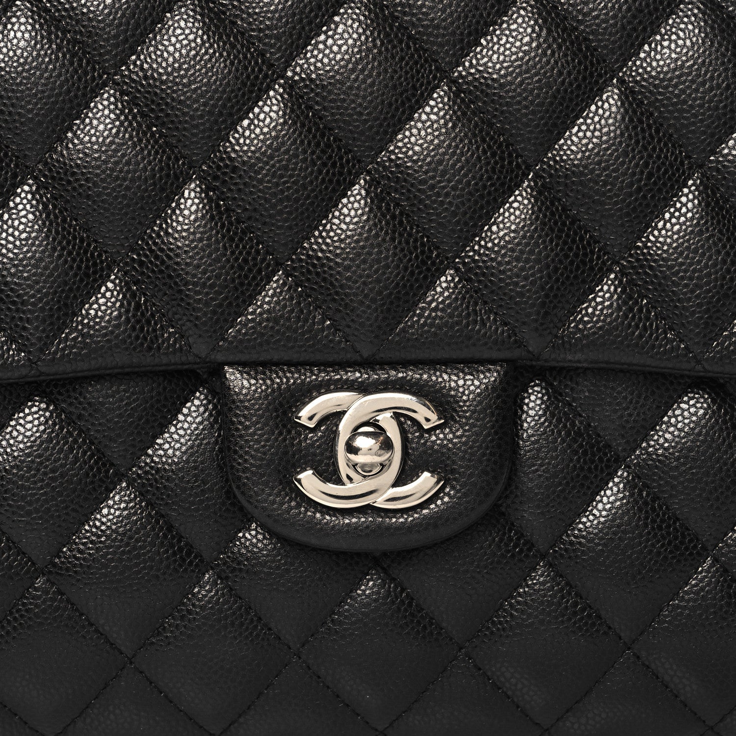 Chanel Caviar Quilted Flap Clutch Black 8 of 11