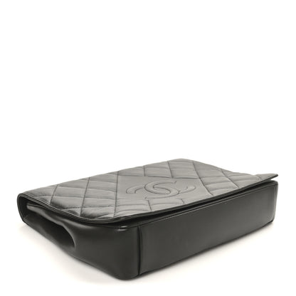 Chanel Lambskin Quilted Large Diamond CC Flap Black 4 of 10