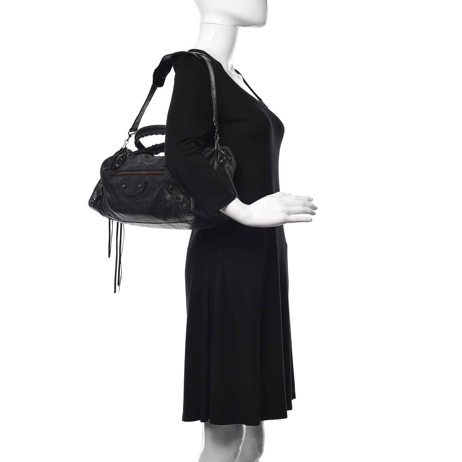 Balenciaga Agneau Classic Hardware Twiggy Black 2 of 14