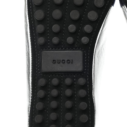 Gucci Metallic Nappa Web Bayadere Ballerina Flats 39 Argento 6 of 10