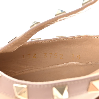 Valentino Garavani Patent Nappa Rockstud Ankle Strap 65mm Pumps 39 Poudre 8 of 8