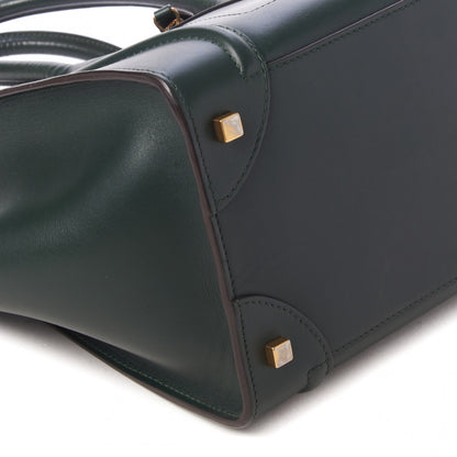 Celine Smooth Calfskin Mini Luggage Emerald 5 of 9
