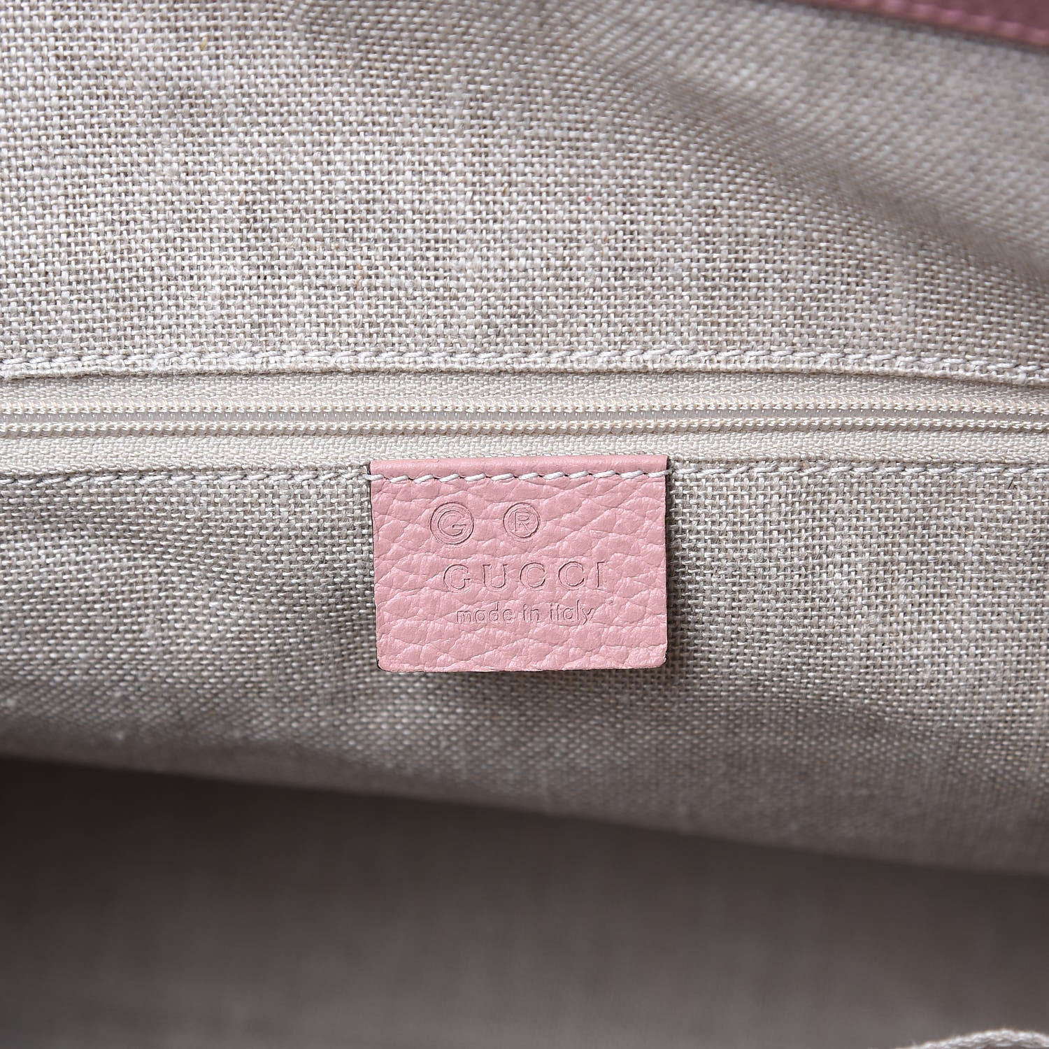 Gucci Dollar Calfskin GG Charm Dome Satchel Soft Pink 6 of 10